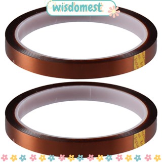 Wisdomest เทปความร้อน ทนความร้อน ไม่ตกค้าง ทนทาน 108 ฟุต 10 มม. X 33 เมตร 2 ม้วน