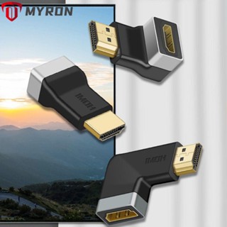 Myron ตัวขยายสาย HDMI มุมขวา สําหรับ PC TV Monitor HD