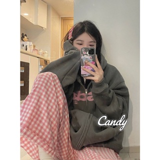 Candy Kids  เสื้อผ้าผู้ญิง แขนยาว เสื้อฮู้ด คลุมหญิง สไตล์เกาหลี แฟชั่น  Korean Style Unique พิเศษ ทันสมัย WWY23900HS 36Z230909