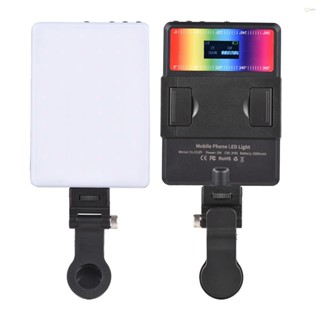 Bi-color LED Photography Lamp Pocket Vlog Light 2500K-9000K Dimmable LCD Screen 60 LED Beads 2000mAh Battery for Home Studio