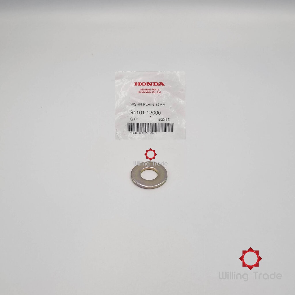 0630_HO. แหวนรอง 12 mm (WX458) HONDA: (94101-12000): DASH, LS125 ... แพ๊คละ 1 ชิ้น... [แท้ศูนย์ 100%