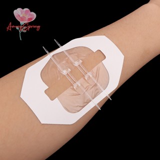 Amongspring&gt; แผ่นแพทช์ มีซิป ปิดแผล ขนาดพกพา สําหรับดูแลผิว 2 ชิ้น