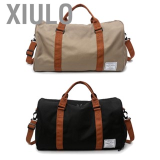 Xiulo Gym Fitness Bag Comfortable Grip Fashionable Independent Shoe Compartment Stable Nylon Sporting Travel Duffel