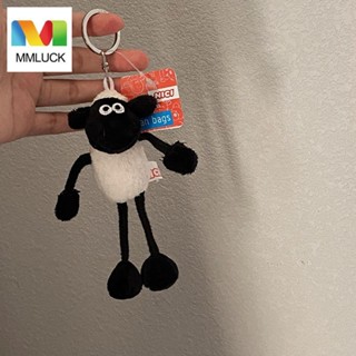 Jenniferdz จี้แกะ สร้างสรรค์ ตกแต่งกระเป๋า PP ผ้าฝ้าย กระเป๋าจี้ Shaun The Sheep ตุ๊กตาของเล่นยัดไส้ จี้ผู้หญิง พวงกุญแจ