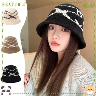 Nextth หมวกบีนนี่ถักโครเชต์ แบบนิ่ม อบอุ่น สไตล์ชาวประมง สําหรับผู้หญิง