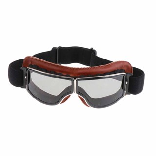 Retro Glasses Windproof Goggles Dustproof Retro Helmet Goggles Motorcycle Cruiser Vintage Pilot Glasses for Motorcycle