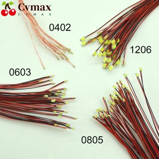 Cvmax แผงไฟแสดงสถานะ LED แฮนด์เมด ขนาดเล็ก พับได้ 20 ซม. 0603