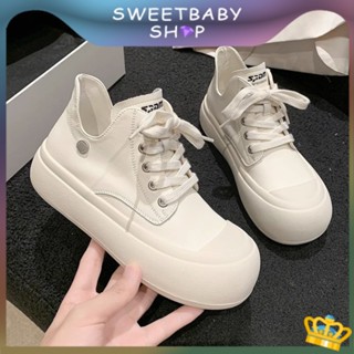 Sweetbaby💋ส่งเร็ว🚚รองเท้า ส้นแบน พื้นหนา แฟชั่นฤดูใบไม้ร่วง สําหรับผู้หญิง 2023