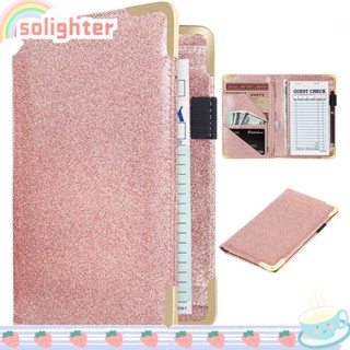 SOLIGHTER หนังสือเซิร์ฟเวอร์ หนัง PU สําหรับพนักงานเสิร์ฟ พนักงานเสิร์ฟ พนักงานเสิร์ฟ ร้านอาหาร