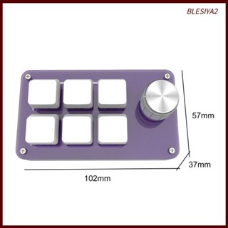 [Blesiya2] คีย์บอร์ดเมคคานิคอล 6 คีย์ 6 คีย์ ขนาดเล็ก แบบพกพา ทนทาน สําหรับแล็ปท็อป DIY