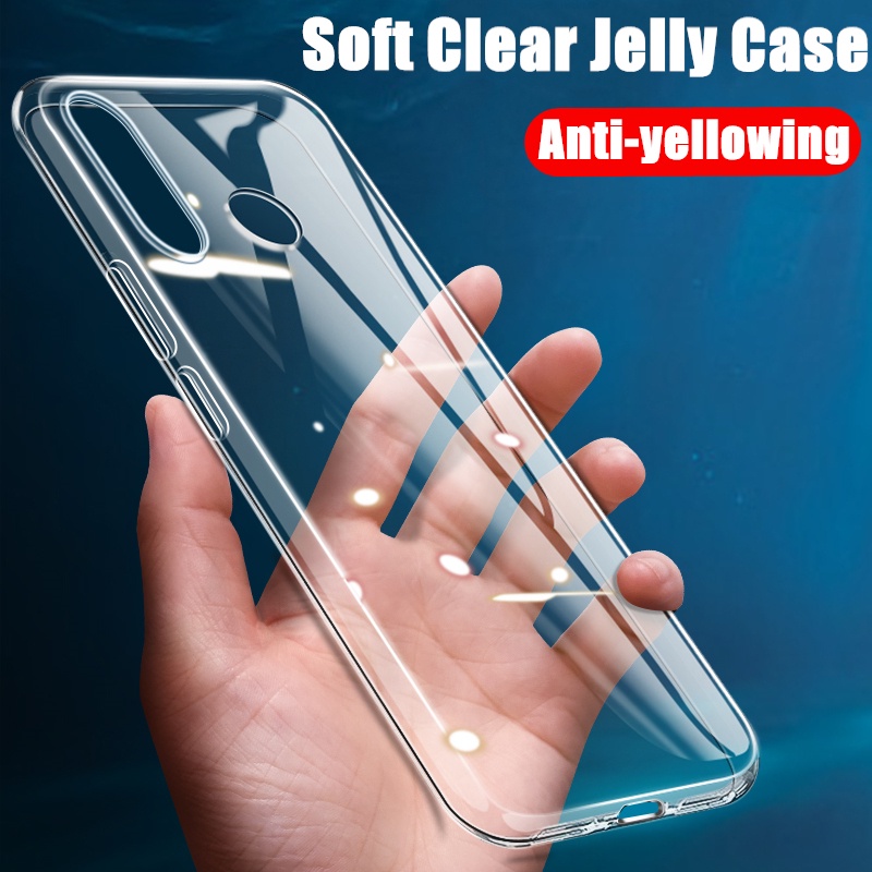 สําหรับ Huawei Nova 4 VCE-L22 ซิลิโคนใสนุ่มยืดหยุ่นกันกระแทก TPU ปกผิวเหลืองคริสตัลใส Jelly Case