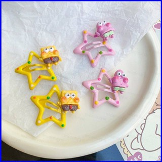 Gp1 กิ๊บติดผม ลายการ์ตูน SpongeBob SquarePants Patrick star น่ารัก แฟชั่น PG1