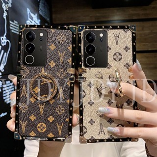 Yjd เคสโทรศัพท์ กันกระแทก ลายดอกไม้ ประดับเพชร สําหรับ Vivo V29 Pro