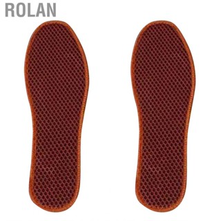 Rolan Absorb Sweat Shoe Pads  Bamboo Charcoal Deodorant Mesh Insoles  Slip for Men Leather Shoes