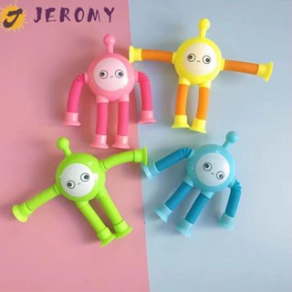 Jeromy ถ้วยดูด ของเล่นฟิดเจ็ต หลอดป๊อป แปลกใหม่ บรรเทาความเครียด โต้ตอบ ป้องกันความเครียด ยืดไสลด์ เรืองแสง ไข่ ปาร์ตี้ ป๊อป หลอด ของเล่นแม่ และลูก