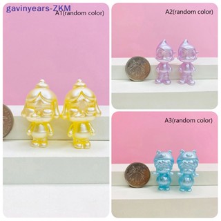 [gavinyears] พวงกุญแจไม้ รูปผี 3D เรืองแสง หลากสี สําหรับตุ๊กตา 2 ชิ้น