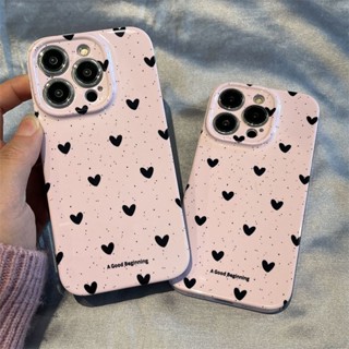 เคสโทรศัพท์มือถือแบบแข็ง กันกระแทก ลายหมึกสีชมพู สําหรับ Iphone 14 13promax 11 12 xsmax 7 8