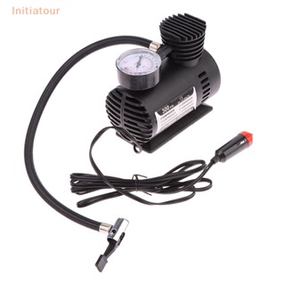 [Initiatour] เครื่องปั๊มลมยางรถยนต์ แบบพกพา 12V 300psi 15LPM