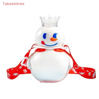 (Takashitree) Kawaii ขวดน้ําดื่ม แบบใส ปลอด BPA ขนาดพกพา สําหรับใส่ชา นม กาแฟ น้ําผลไม้ เครื่องดื่ม