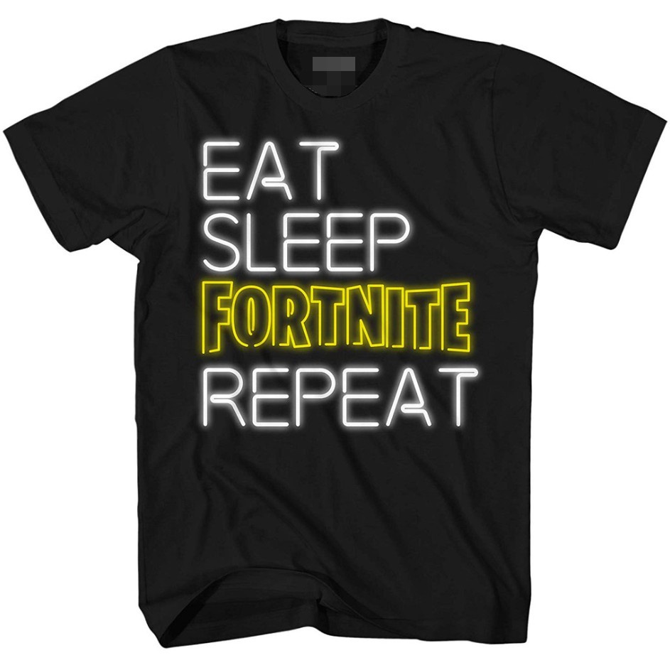 ขายดี เสื้อยืดผ้าฝ้าย 100% พิมพ์ลาย Fortnite Eat Sleep Fortnite Repeat Game แฟชั่นยอดนิยม ของขวัญวันเกิด วันวาเลนไทน์ สําหรับผู้ชาย 819099