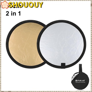 Shououy บอร์ดสะท้อนแสง 30 ซม. 2 in 1 2 สี สําหรับถ่ายภาพ