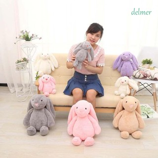 Delmer ตุ๊กตากระต่ายหูยาว 30 ซม. สีแดง สีชมพู สําหรับเด็ก