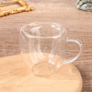 Hanproman&gt; แก้วกาแฟใส รูปหัวใจน่ารัก สองชั้น ขนาด 50 100 260 มล. สําหรับบ้าน ปาร์ตี้ 1 ชิ้น