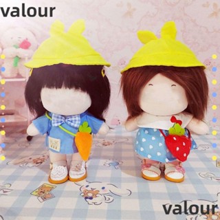 Valour กระเป๋าเสื้อผ้า ใส่แครอท สตรอเบอร์รี่ ขนาด 20 ซม. แบบเปลี่ยน สําหรับตกแต่งบ้านตุ๊กตา