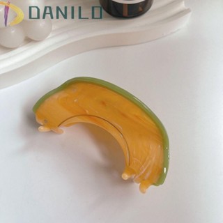 Danilo Acetate กิ๊บติดผมแฟชั่น ลายตาราง ผลไม้ สร้างสรรค์ สไตล์เกาหลี สําหรับผู้หญิง