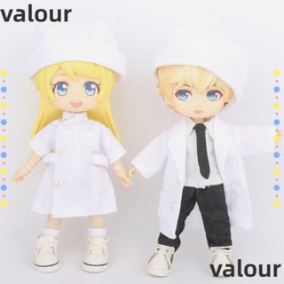 Valour เสื้อโค้ทแฟชั่น สีขาว สําหรับตุ๊กตาไอดอล 1 ชุด