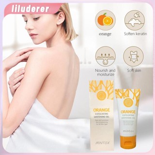 Orange Exfoliating Gel สำหรับใบหน้าไวท์เทนนิ่ง 50g Body Scrub Deep Clean Blackhead Removal HO