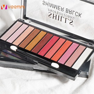 Hllr Helen Beauty Summer Fresh อายแชโดว์ 12 สี Earth Color Multicolor Pearlescent Girl Beginner veemm