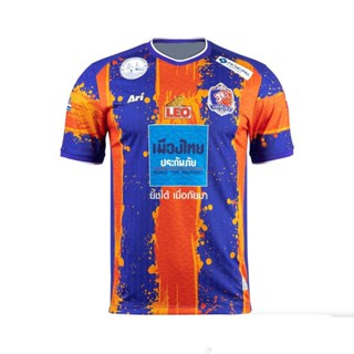 เสื้อกีฬาแขนสั้น ลายทีมชาติฟุตบอล Ari Port FC 2022 2023 ชุดเหย้า สีฟ้า และสีขาว