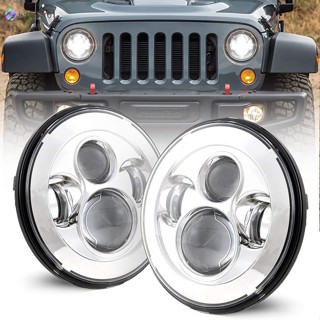 Jen ไฟหน้า Led 7 นิ้ว Ip68 กันน้ํา 2 ชิ้น สําหรับรถจักรยานยนต์ Wrangler