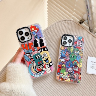 Casetify เคสโทรศัพท์มือถือ มีทรายไหล ลายมอนสเตอร์เรืองแสง สําหรับ Iphone 14promax 14pro 13 12 11