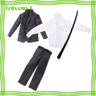 [ 1/6 Male Outfit Set สําหรับ ฟิกเกอร์ 12 นิ้ว สีเทา