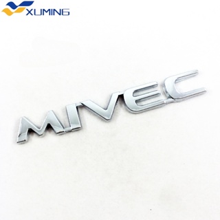 สติกเกอร์ตราสัญลักษณ์ ABS โครเมี่ยม ลายโลโก้ MIVEC ด้านข้าง ด้านหลัง สําหรับ MITSUBISHI 1 ชิ้น