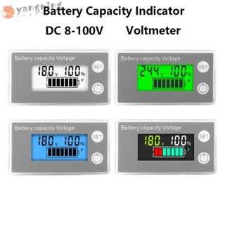 Yangming โวลต์มิเตอร์ดิจิทัล หน้าจอ LCD DC8-100V แบตเตอรี่ลิเธียม LiFePO4 ความแม่นยําสูง