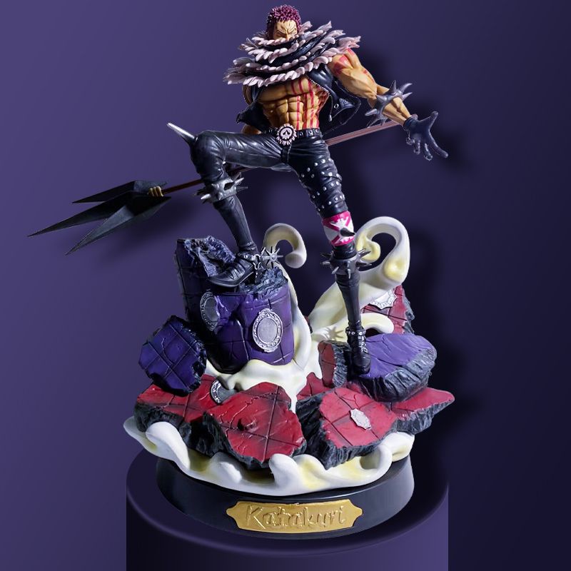 [Oversized] ฟิกเกอร์ One Piece Aunt Kata Kuli Dessert Three General Stars Two GK คุณภาพสูง 37 ซม. ขยับได้