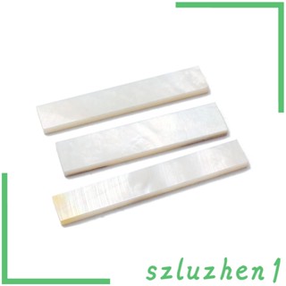 [Szluzhen1] ฟิงเกอร์บอร์ดเปล่า สีขาว สําหรับกีตาร์ DIY