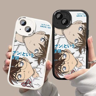 เคสโทรศัพท์มือถือหนังแกะ ซิลิโคนนิ่ม กันกระแทก ลายการ์ตูนโคนัน สําหรับ vivo X80 70 60 50 30 27 23 21 pro iqoo 9 7 8 U3 Z5X U1 Z1X NEO