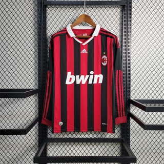 เสื้อบอล แขนยาว AC Milan 2009 2010 สไตล์เรโทร