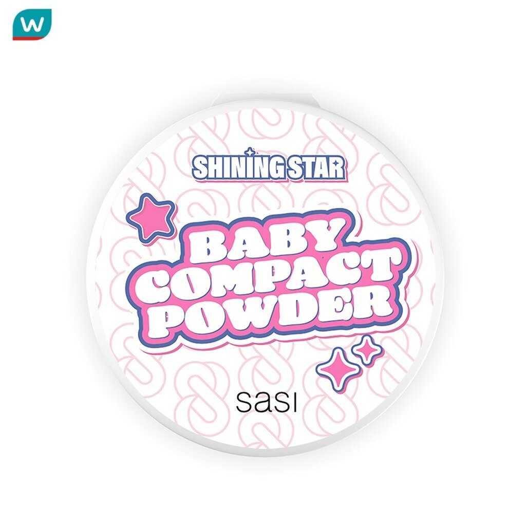 Sasi ศศิ ชายนิ่ง สตาร์ เบบี้ คอมแพค พาวเดอร์ 9ก.