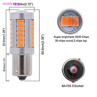 Vhdd หลอดไฟ LED สีเหลืองอําพัน P21W 1156 BA15S 5730 SMD สําหรับรถยนต์ 2 ชิ้น
 Th