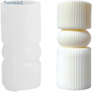 Twinkle แม่พิมพ์ซิลิโคน ทรงเรขาคณิต 11.7*5 ซม. สีขาว สําหรับทําเทียน สบู่ แฮนด์เมด