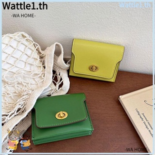 Wttle กระเป๋าใส่เหรียญ หนัง PU ขนาดเล็ก จุของได้เยอะ สไตล์เกาหลี สําหรับผู้หญิง