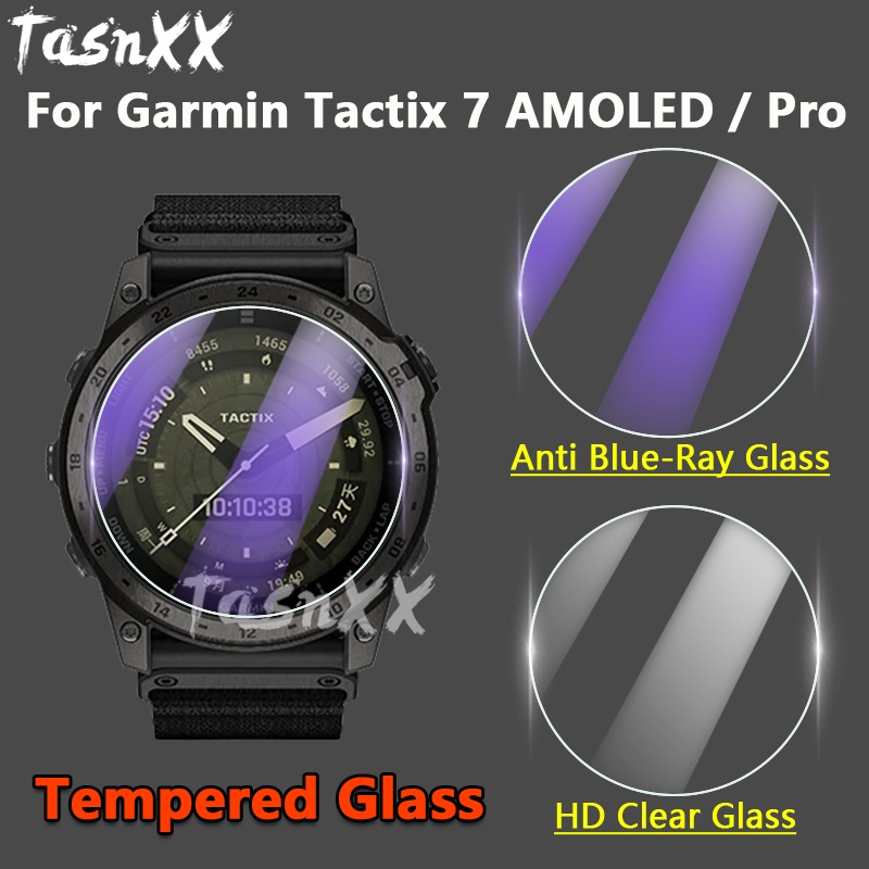 ฟิล์มกระจกนิรภัยกันรอยหน้าจอ สําหรับ Garmin Tactix 7 AMOLED Pro SmartWatch 2.5D 9H Ultra Clear Anti Blue-Ray