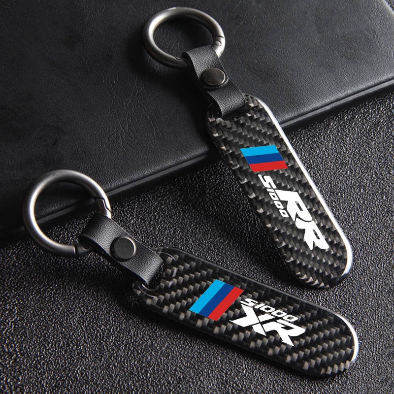 สําหรับ BMW S1000XR S 1000 XR S1000RR S1000 RR 2015 2016-2023 ใหม่คาร์บอนไฟเบอร์พวงกุญแจรถจักรยานยนต