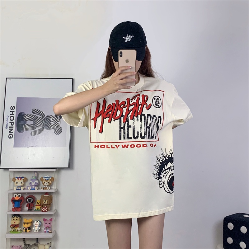 เสื้อยืดแขนสั้น พิมพ์ลายโลโก้ Hellstar Hell Star อเนกประสงค์ แฟชั่นทันสมัย สําหรับผู้ชาย และผู้หญิงNery