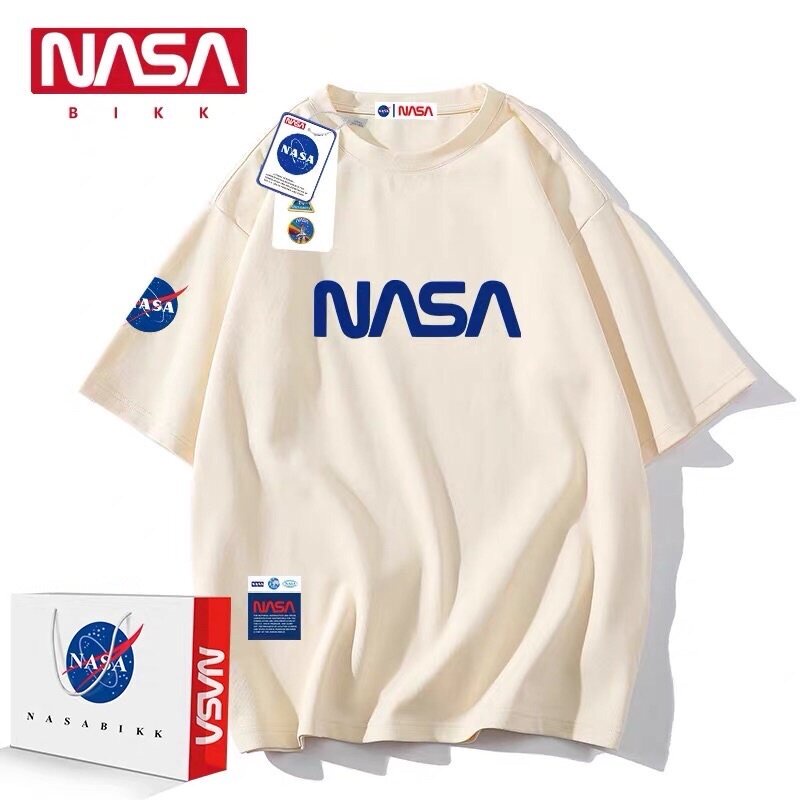 เสื้อยืดแขนสั้นคอกลม【s-5xl】ผ้าฝ้าย 100%NASA เสื้อยืดแขนสั้นนาซ่าฤดูร้อน สินค้าลิขสิทธิ์แท้Cotton 100%  [S-5XL]